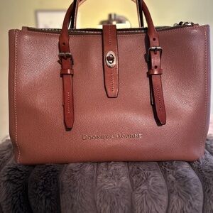 Dooney & Bourke Tan Leather Satchel